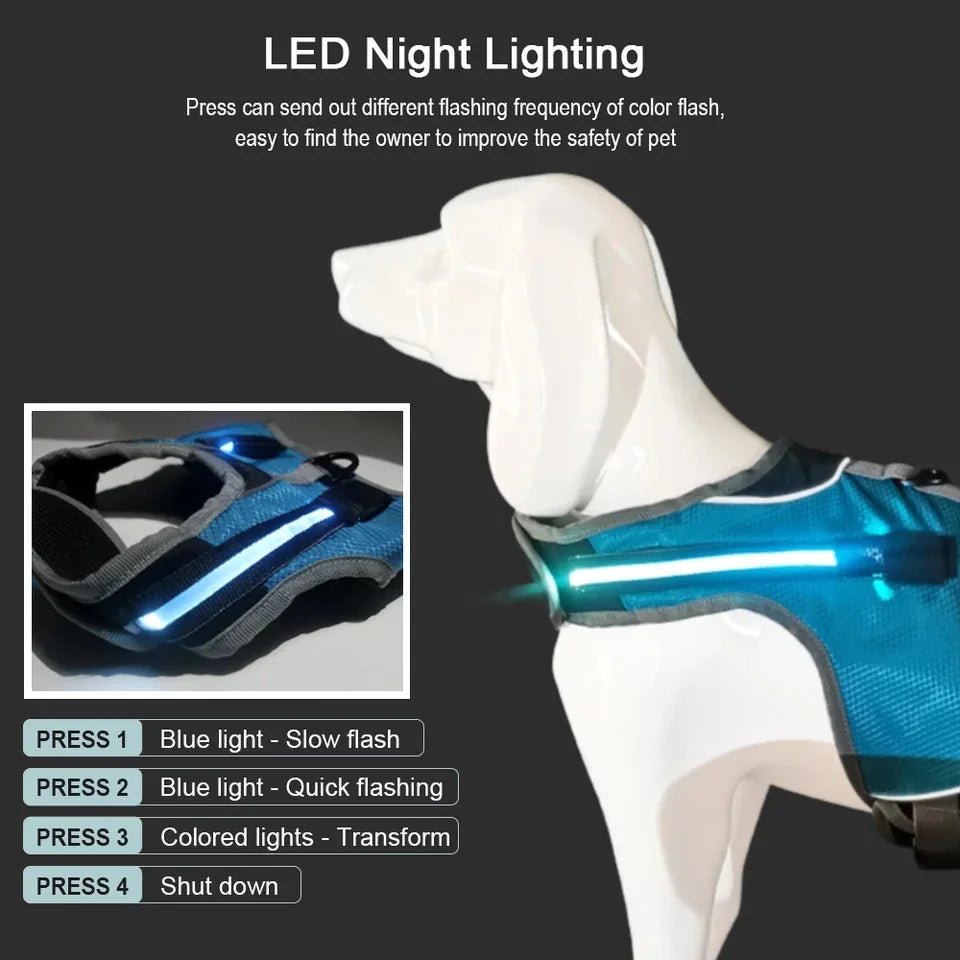 Dog Chest Harness with LED Panels - DeltaProtective
