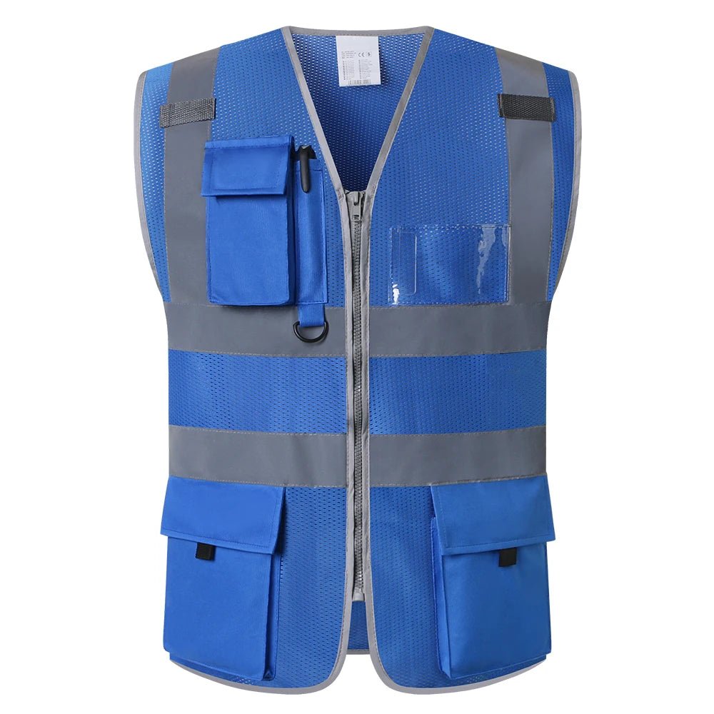 High Visibility Vest Mesh Safety Vest with Pockets and Zip closure - DeltaProtective
