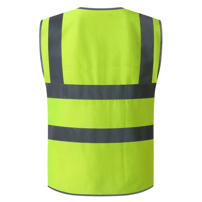 High Visibility Vest Mesh Safety Vest with Pockets and Zip closure - DeltaProtective