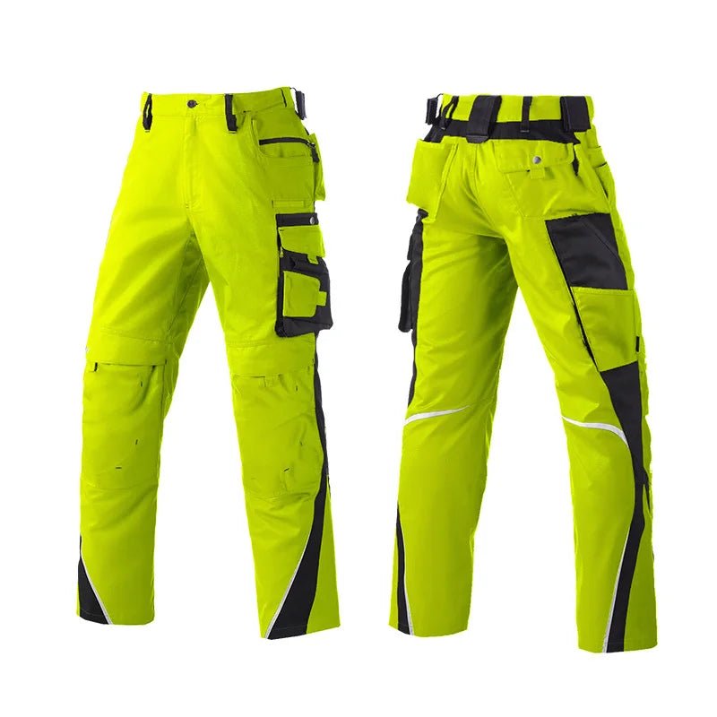 Mens StretchFit Hi-Viz Cargo Work Trousers - DeltaProtective