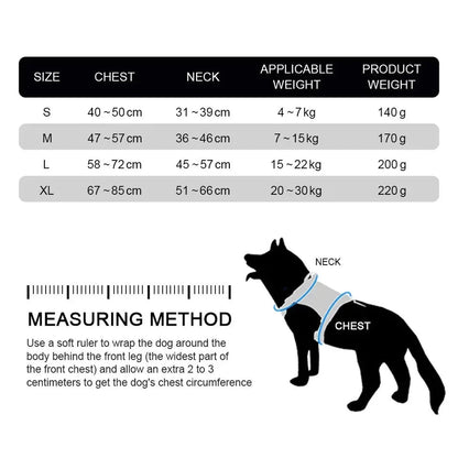 Dog Chest Harness with LED Panels - DeltaProtective