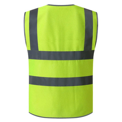 High Visibility Vest Mesh Safety Vest with Pockets and Zip closure - DeltaProtective