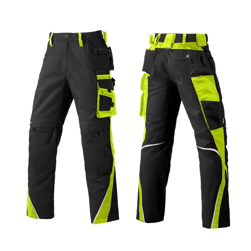 Mens StretchFit Hi-Viz Cargo Work Trousers - DeltaProtective
