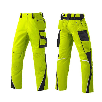 Mens StretchFit Hi-Viz Cargo Work Trousers - DeltaProtective